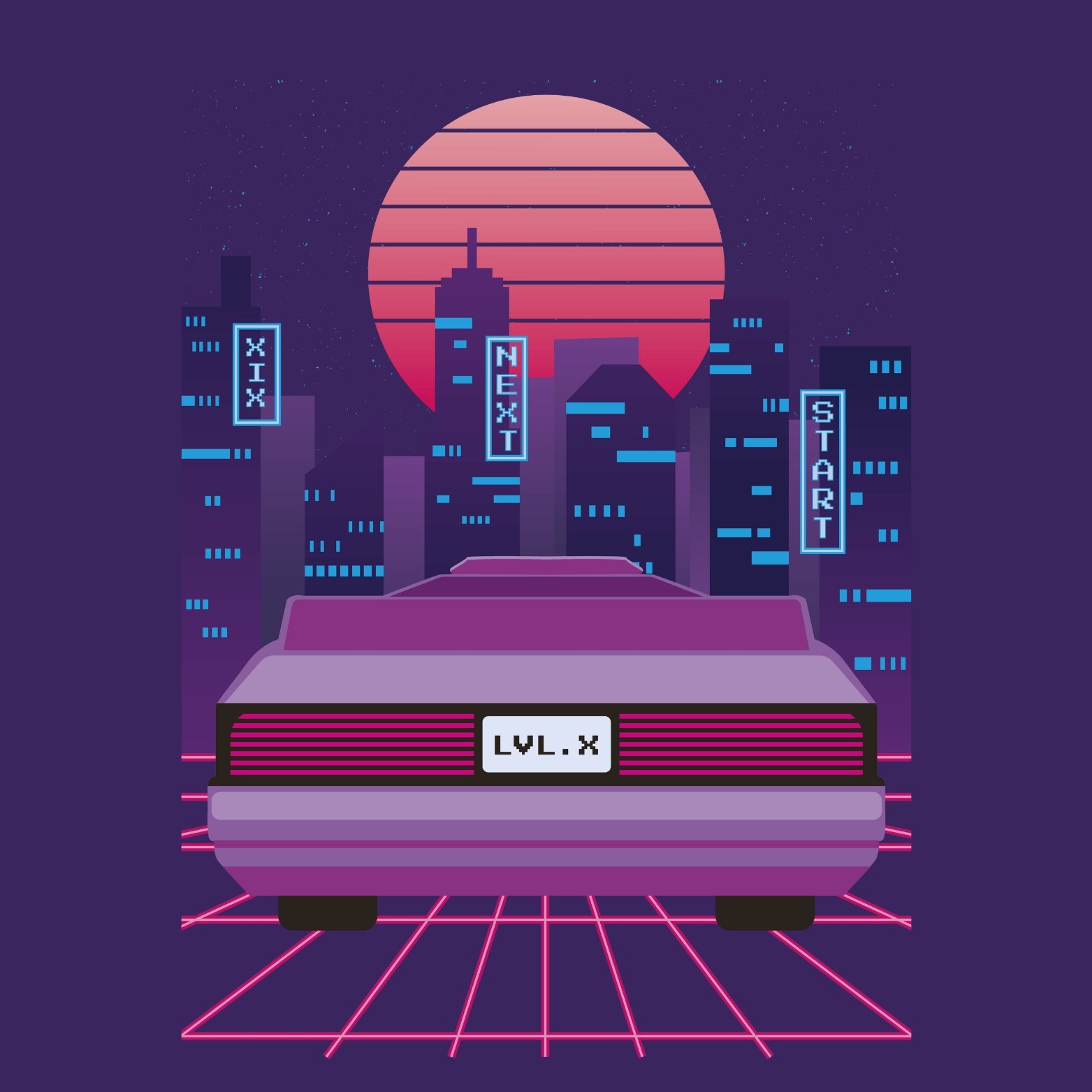 Car lover, Cyber Punk, Retro